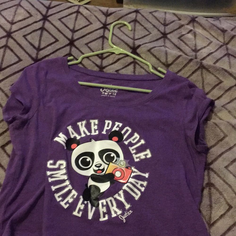 Purple crop top